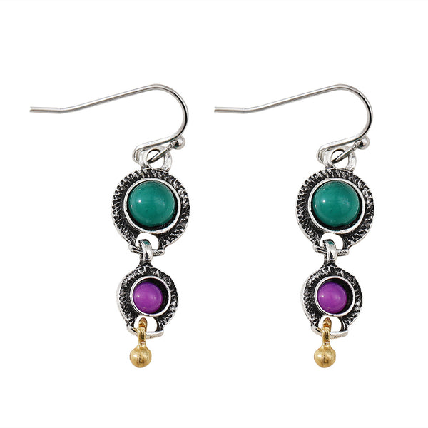 New Colorful Jasper Earrings