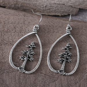 Ethnic Style Pine Tree Dangle Earrings