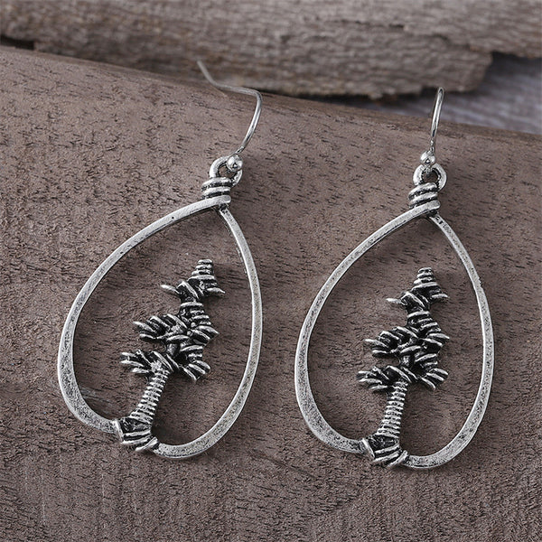 Ethnic Style Pine Tree Dangle Earrings