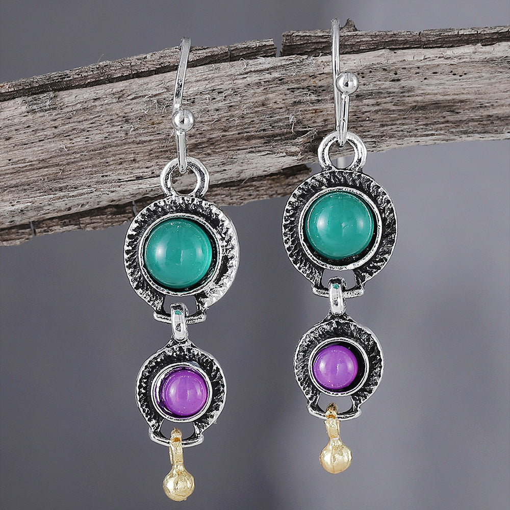 New Colorful Jasper Earrings