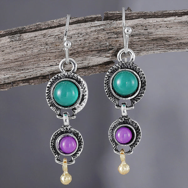New Colorful Jasper Earrings