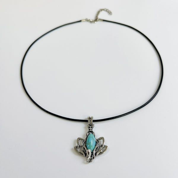 Personalized Tree Flower Line Pendant Necklace