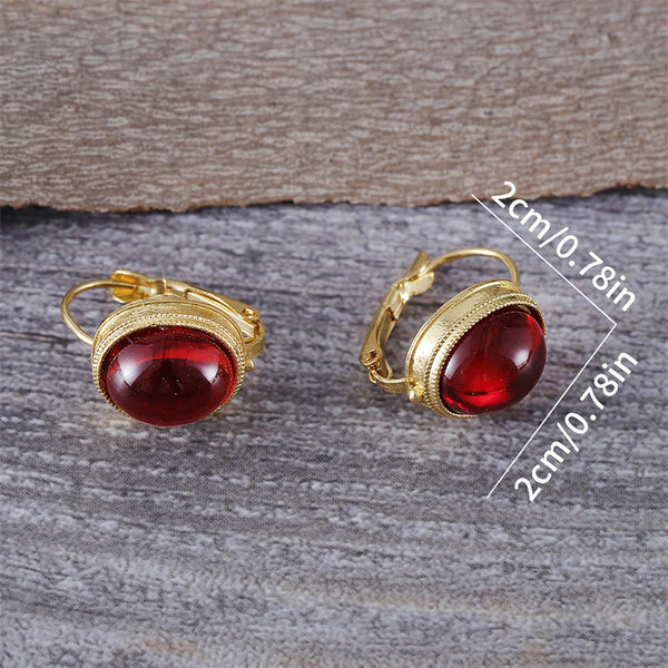 Creative Inlaid Turquoise Earrings