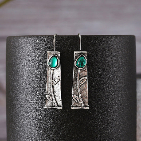 Jasper Emerald Earrings