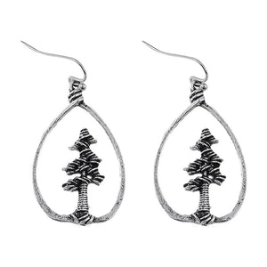 Ethnic Style Pine Tree Dangle Earrings