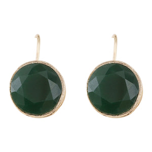 Multicolor Round Crystal Zirconia Dangle Earrings