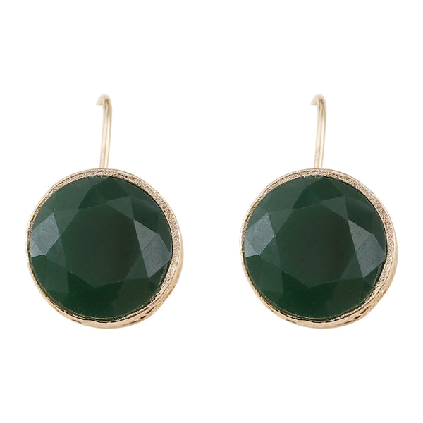 Multicolor Round Crystal Zirconia Dangle Earrings