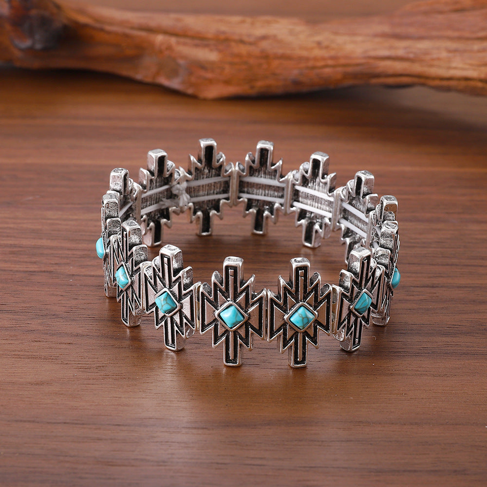 Boho Turquoise Adjustable Bracelet