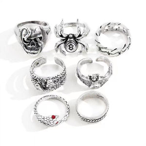 Metallic Dark Style Trendy Hip Hop Ring