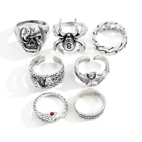 Metallic Dark Style Trendy Hip Hop Ring