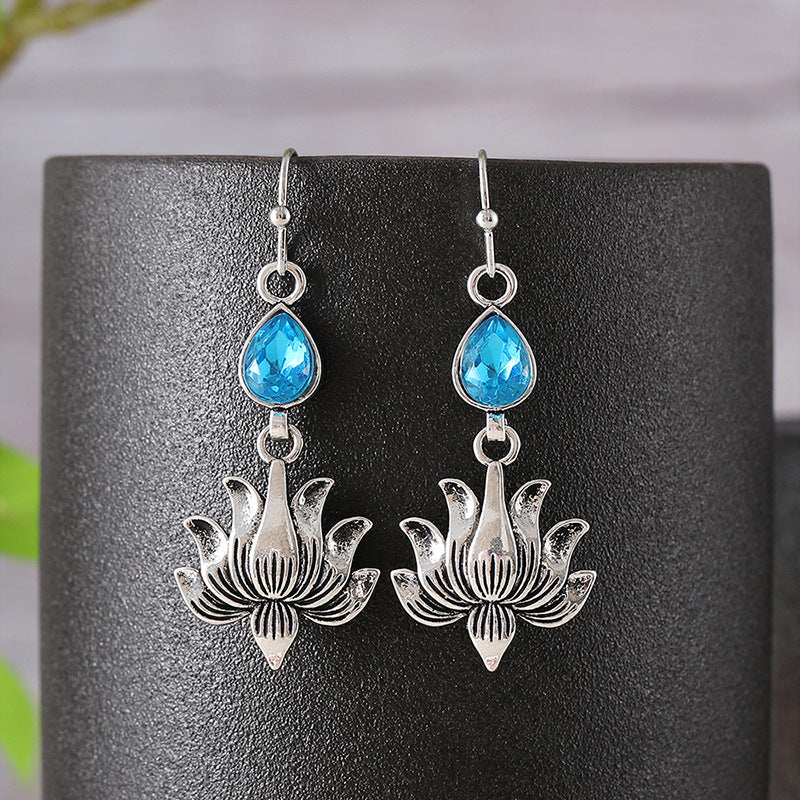 Vintage Lotus Earrings