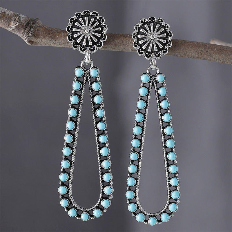 Simple Teardrop Flower Earrings