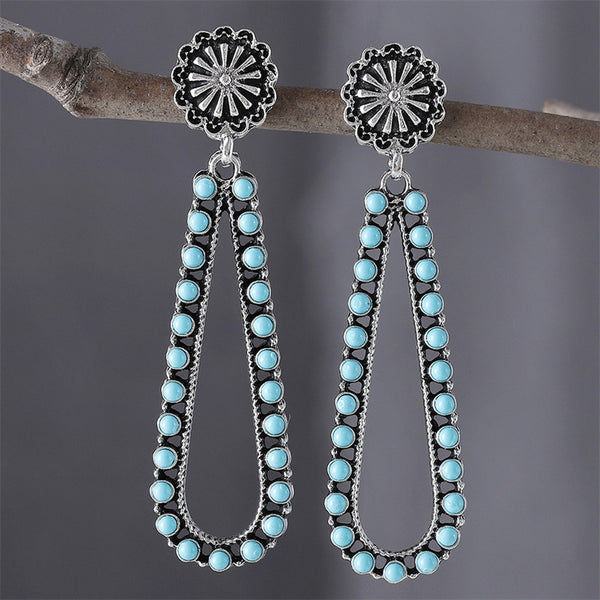 Simple Teardrop Flower Earrings