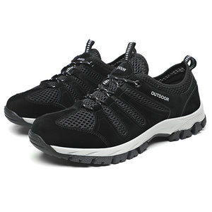 Men's new large-size outdoor wool mesh cloth shoes sneakers