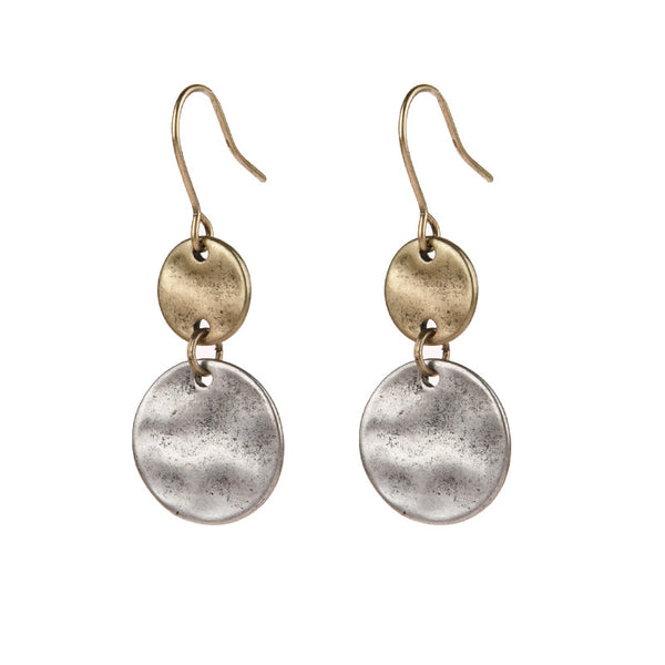 Two Color Retro Earrings