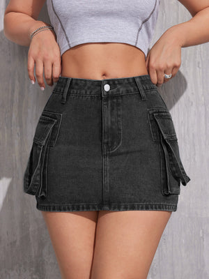 Summer Fashion Suspender Denim Shorts