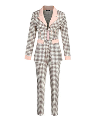 Houndstooth Blazer Set