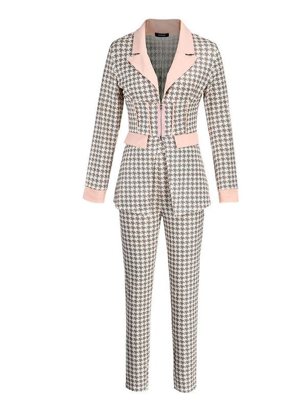 Houndstooth Blazer Set