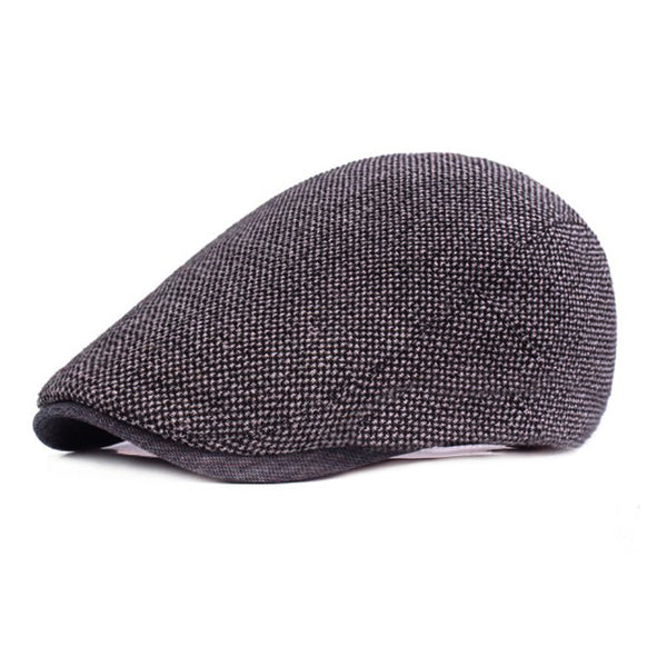 Men's Outdoor Sunshade Woolen Peaked Cap