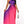 Ombre One Shoulder Pleated Dress