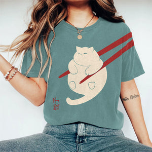 Cat Dumpling Art Print Short-sleeved T-shirt