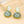 Vintage Ocean Green Crystal Earrings