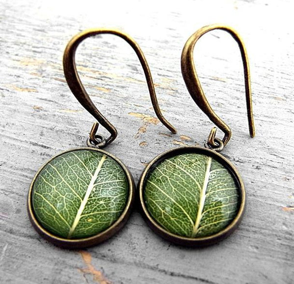 Vintage Leaf Time Earrings