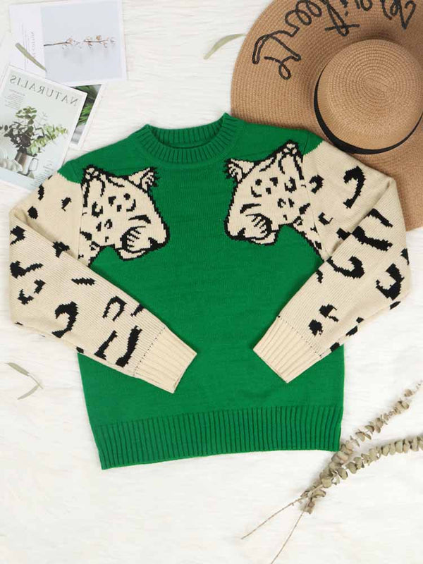 Leopard Knit Sweaters