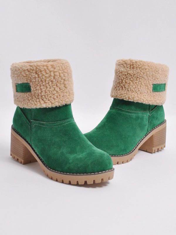 Ankle Fur Lined Snow Boots