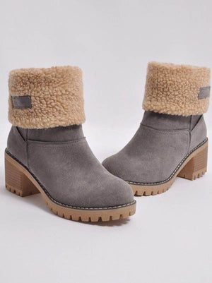 Ankle Fur Lined Snow Boots