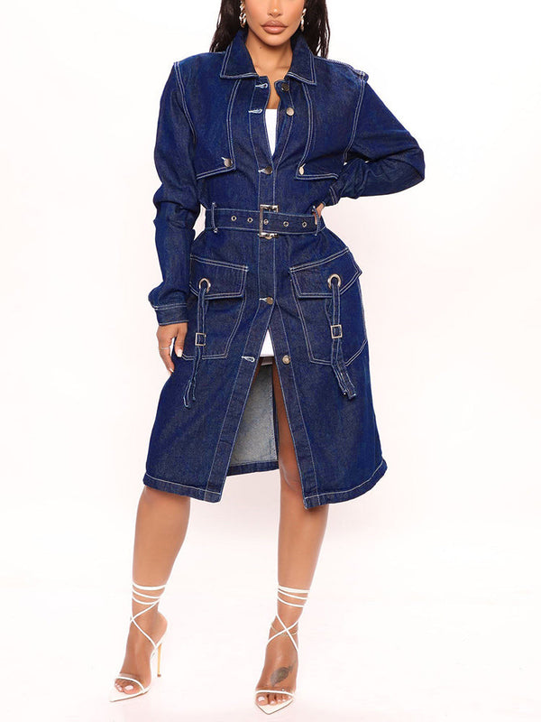 Denim Trench Coat