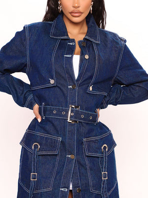 Denim Trench Coat