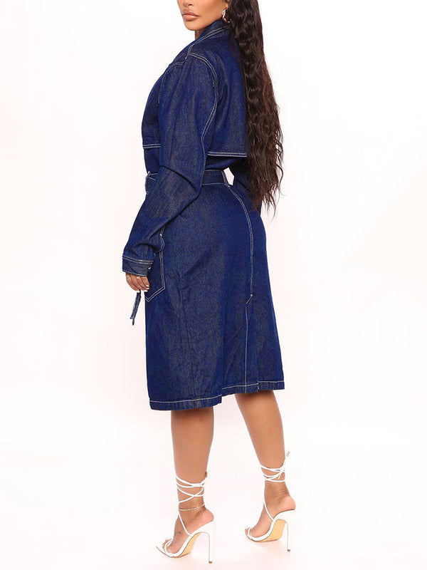 Denim Trench Coat