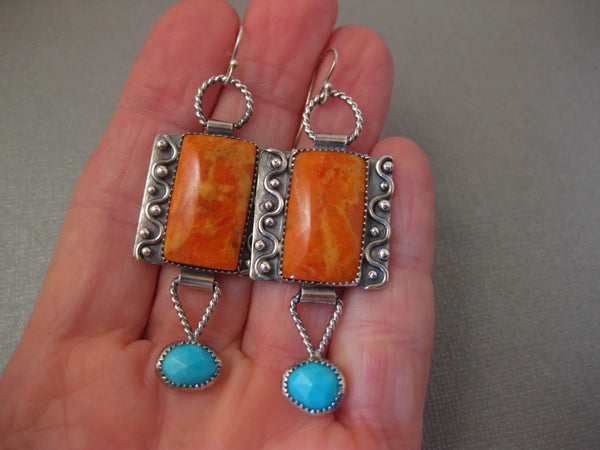 Turquoise Pendant Earrings