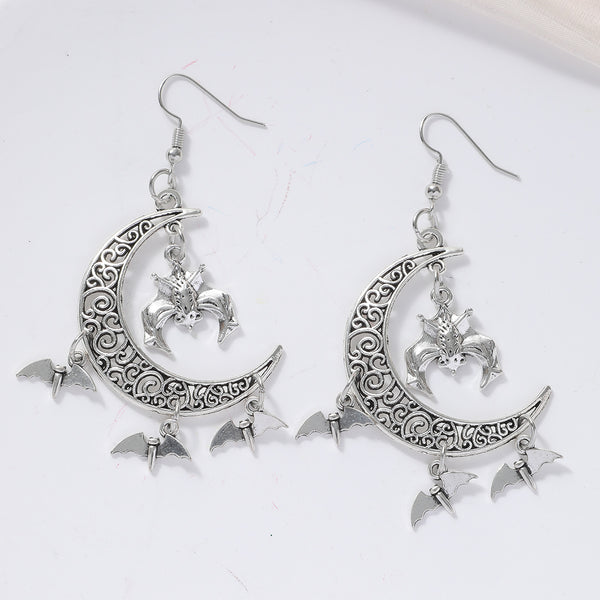 Moon Bat Earrings