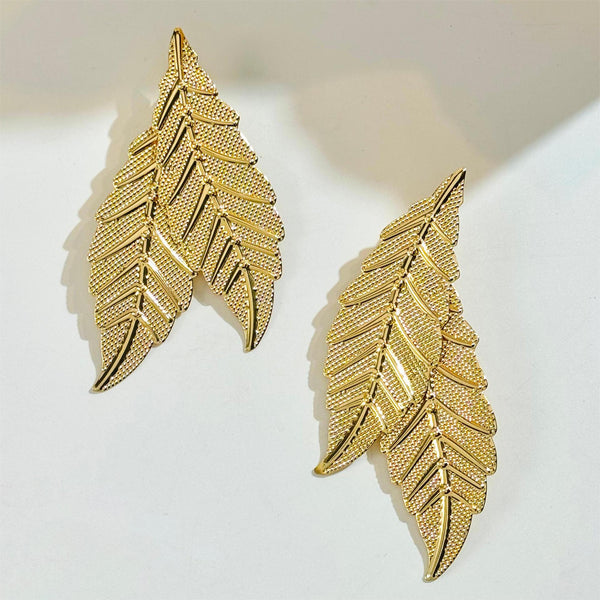 Gold Leaf Earrings