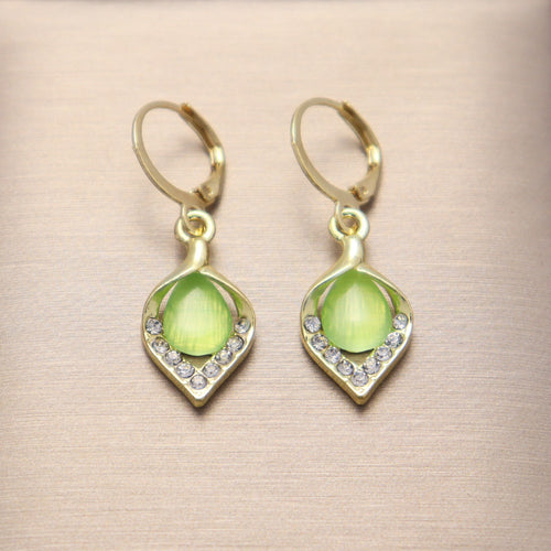 Droplet Shaped  Stone  Earrings