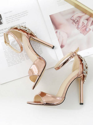 Rhinestone Party High Heel Sandals