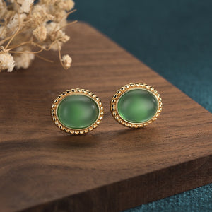 Jade earrings