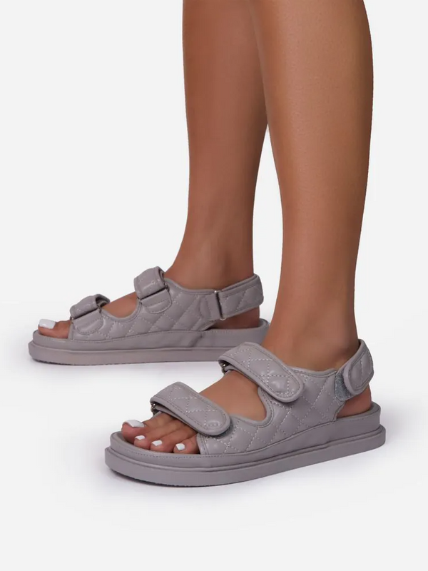 PU Double Velcro Sandals