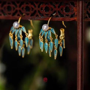 Bamboo Leaf Patterns Earrings