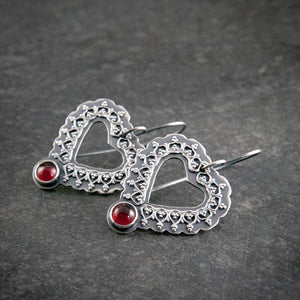 Retro  Hollow Heart Earrings