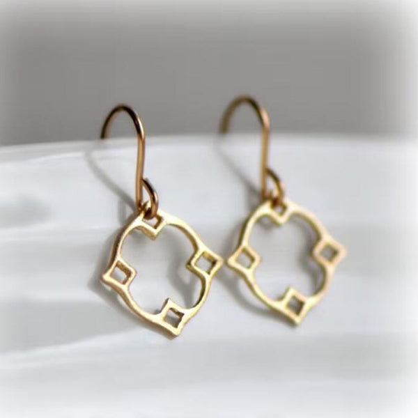 Geometric Imitation Gold Earrings