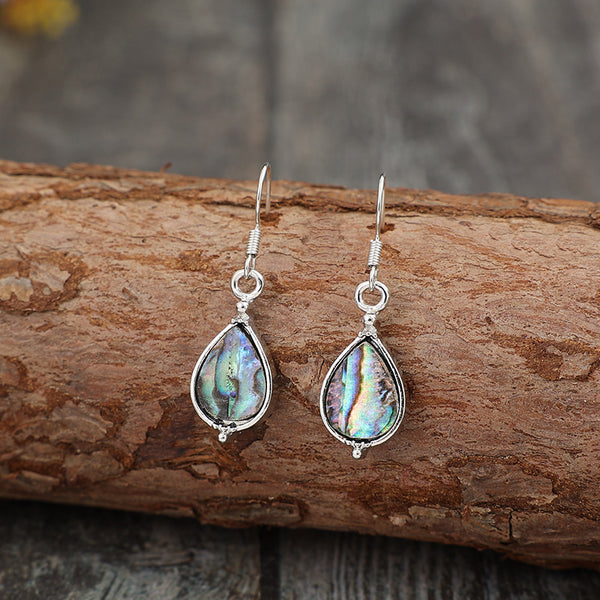 Abalone Shell Water Drop Earrings