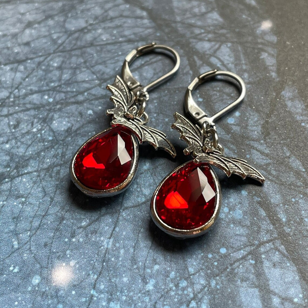 Ruby Dropping  Earrings