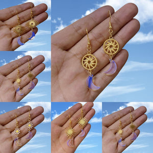 Sun Moon Earrings