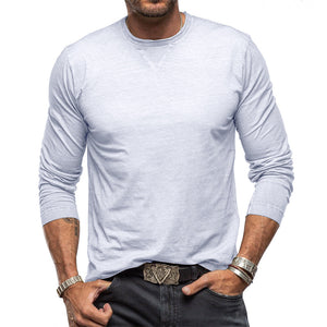 Men's cotton long sleeve T-shirt