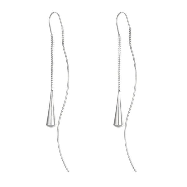 Long Tassel Water Droplet Earrings