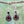 Vintage Purple Teardrop Earrings