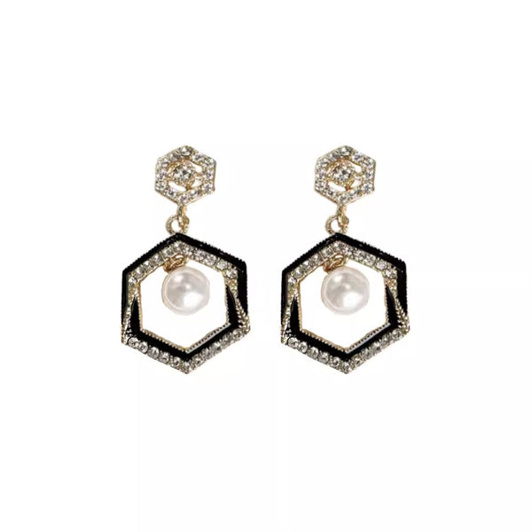 Hexagonal earrings